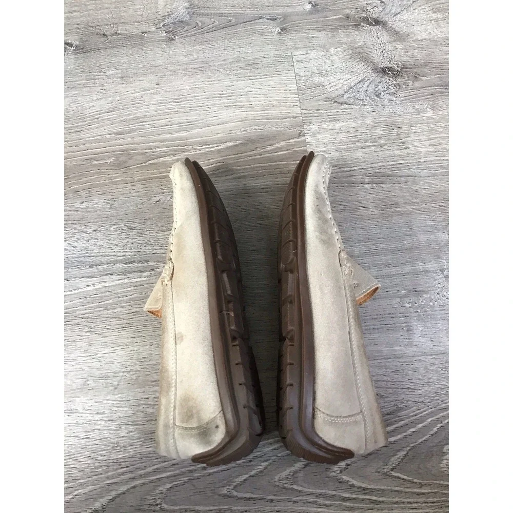 ECCO Tan Leather Driving Loafers Shoes Mens Size EURO 44 / 10.5 US